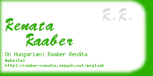 renata raaber business card